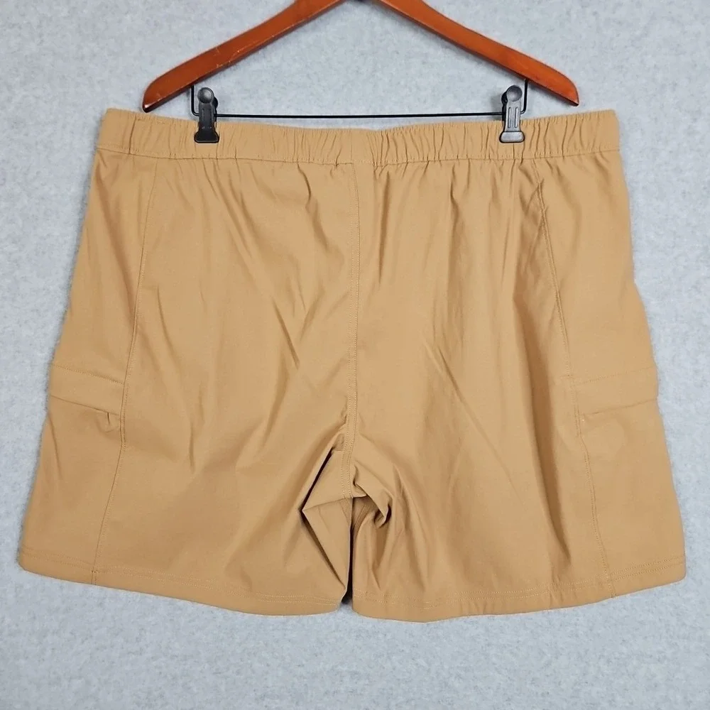 The‎ North Face Mens Size XXL Class V Belted Cargo Shorts Brown Yellow Belt New